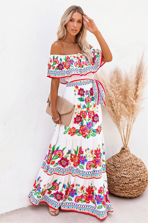 Marceline Off-Shoulder Boho Dress