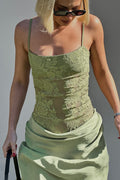 Lace Splice Bodycon Tube Maxi Dress