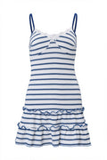 Striped Color Block Cami Hot Girl Mini Dress