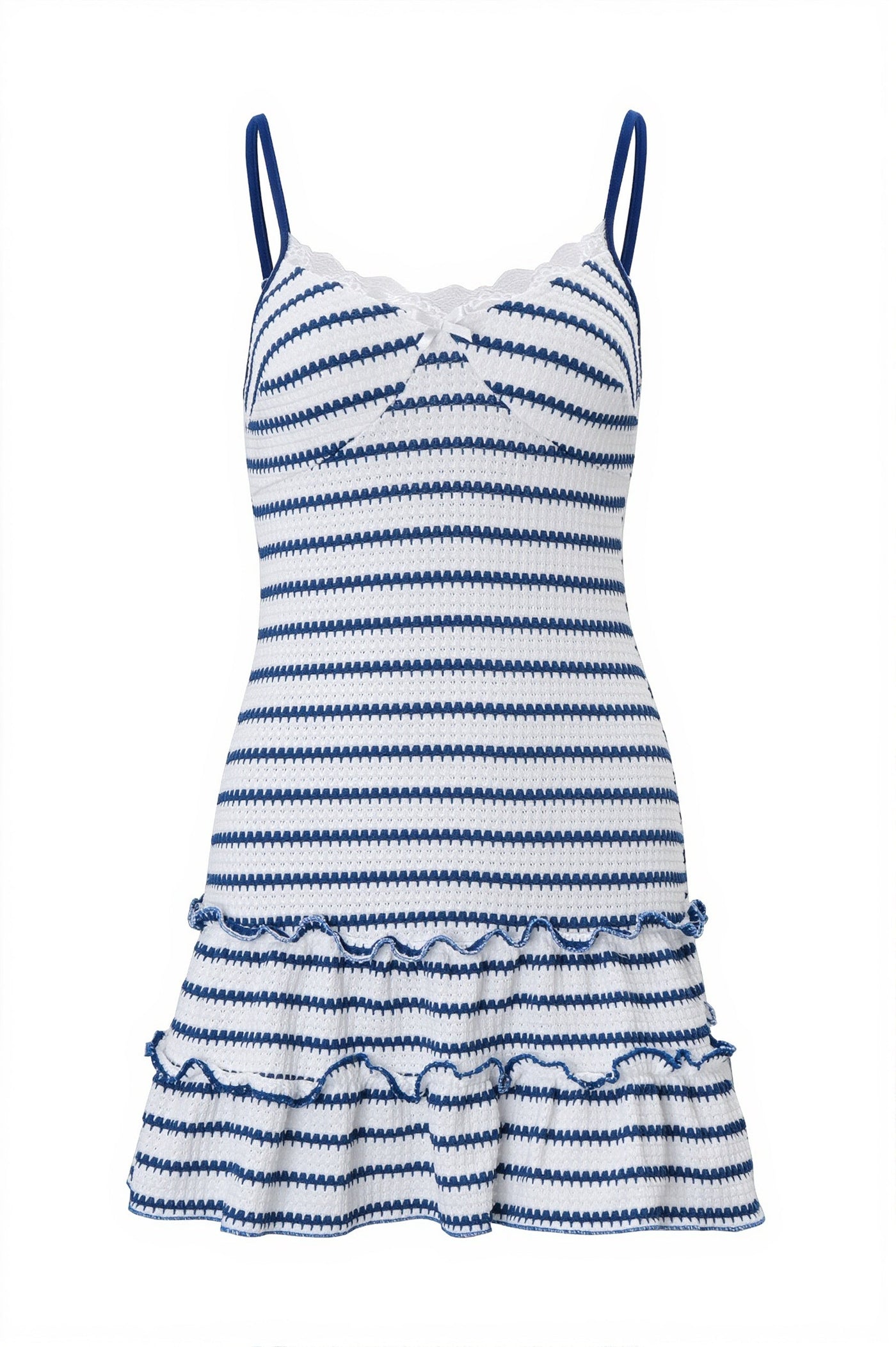 Striped Color Block Cami Hot Girl Mini Dress