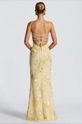 Floral Backless Tie Cami Maxi Dress