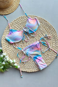 Flattering Padded Underwire Tie Bikini Set