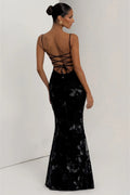 Floral Backless Tie Cami Maxi Dress