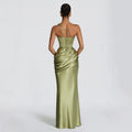 The Sol�ne Satin Maxi Dress