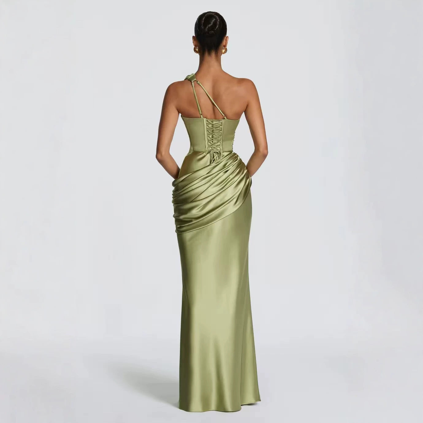 The Sol�ne Satin Maxi Dress