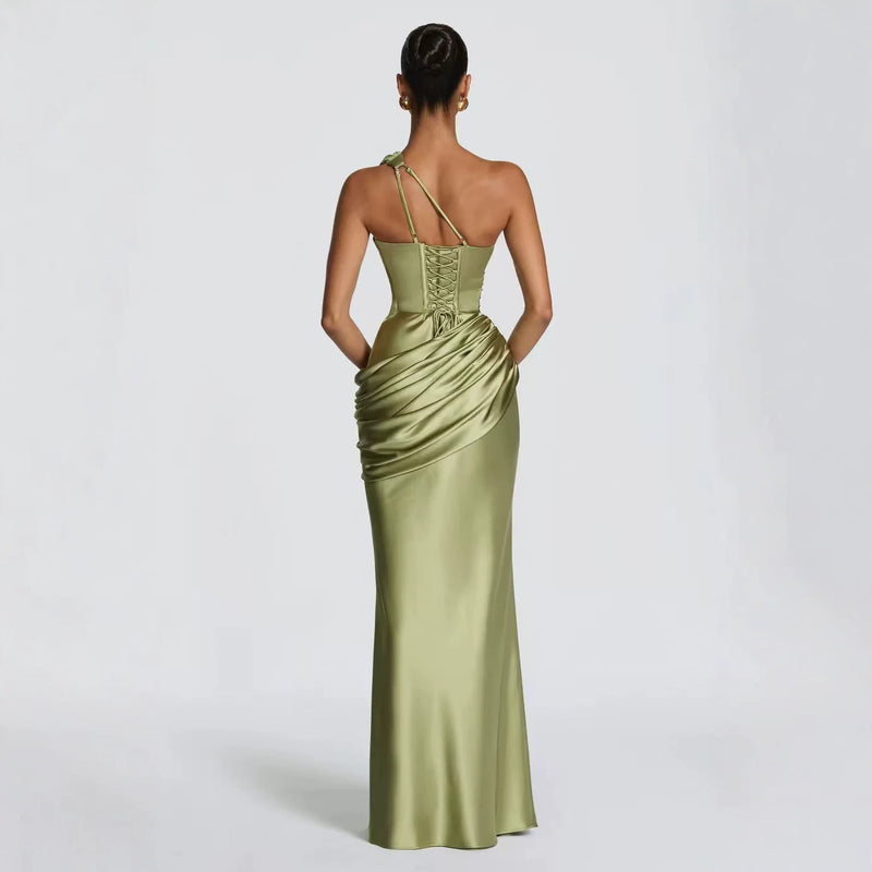 Solene Satin Maxi Dress