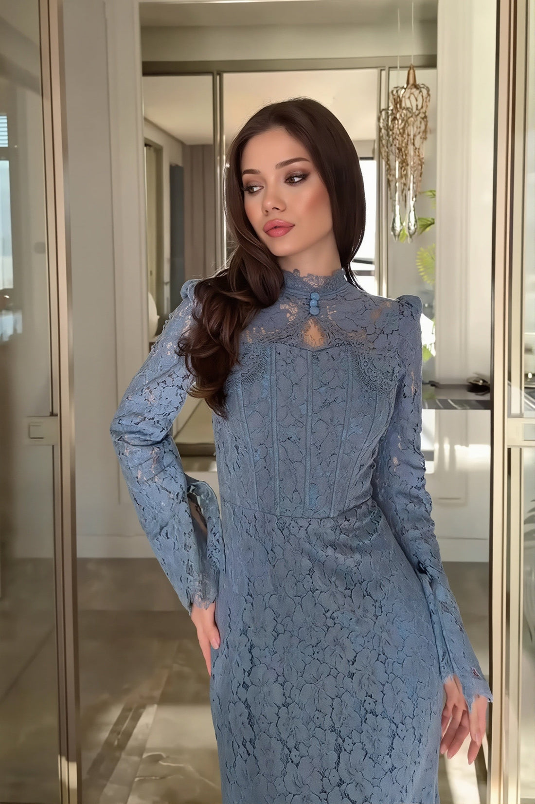 Noelie Lace Maxi Dress