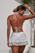 Quenelle Lace Three-Piece Swim Set
