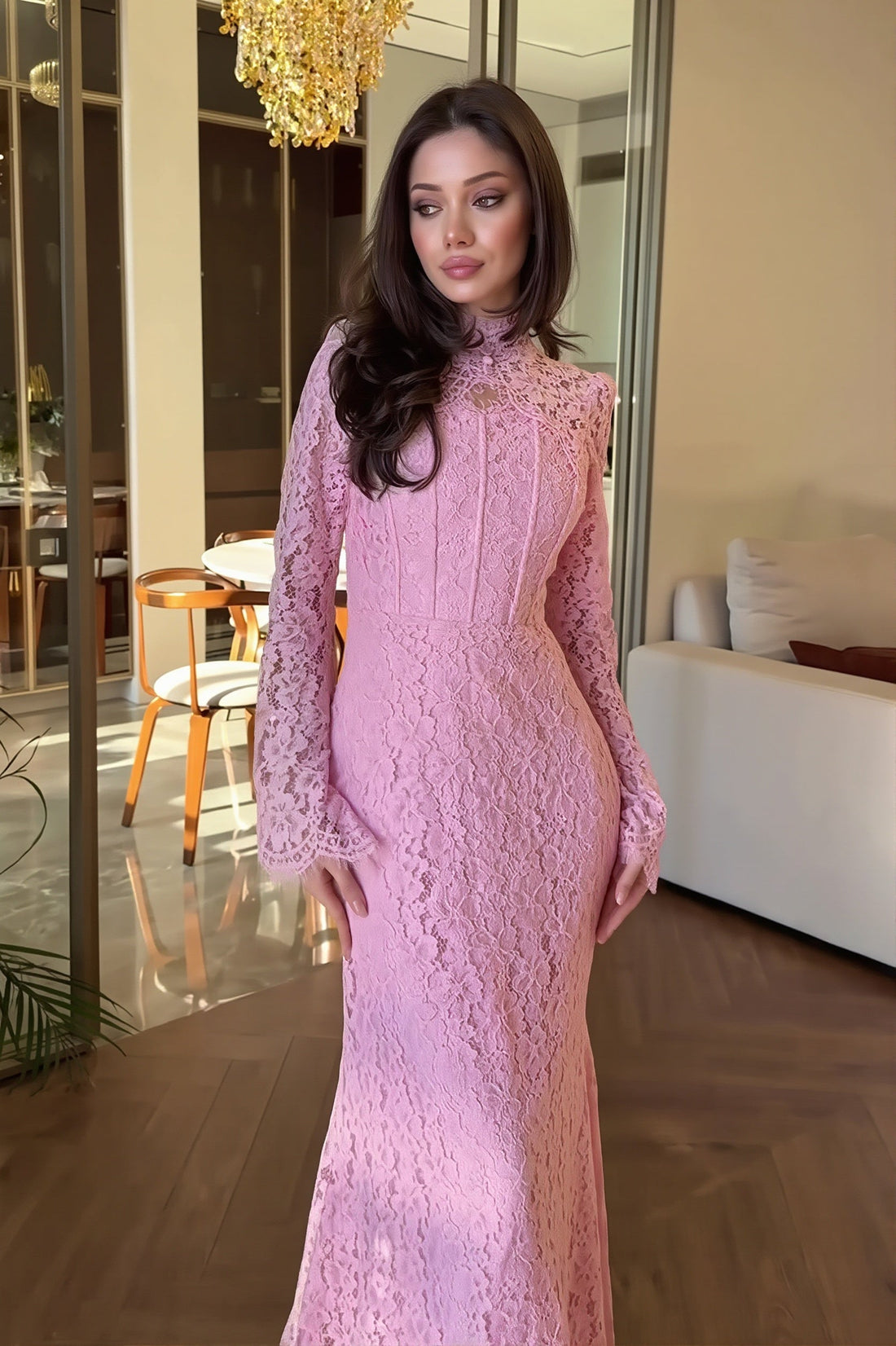 Noelie Lace Maxi Dress