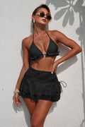 Quenelle Lace Three-Piece Swim Set