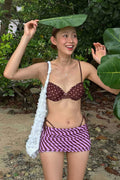 Queenie Polka Dot Three-Piece Swim Set