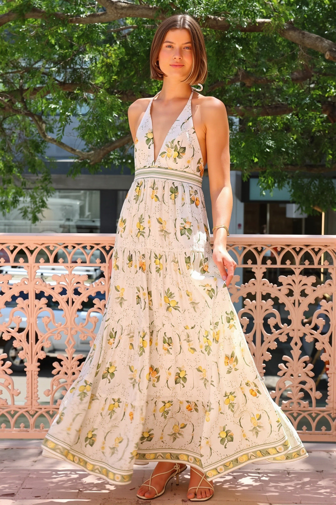 Zenobia Halter Boho Dress