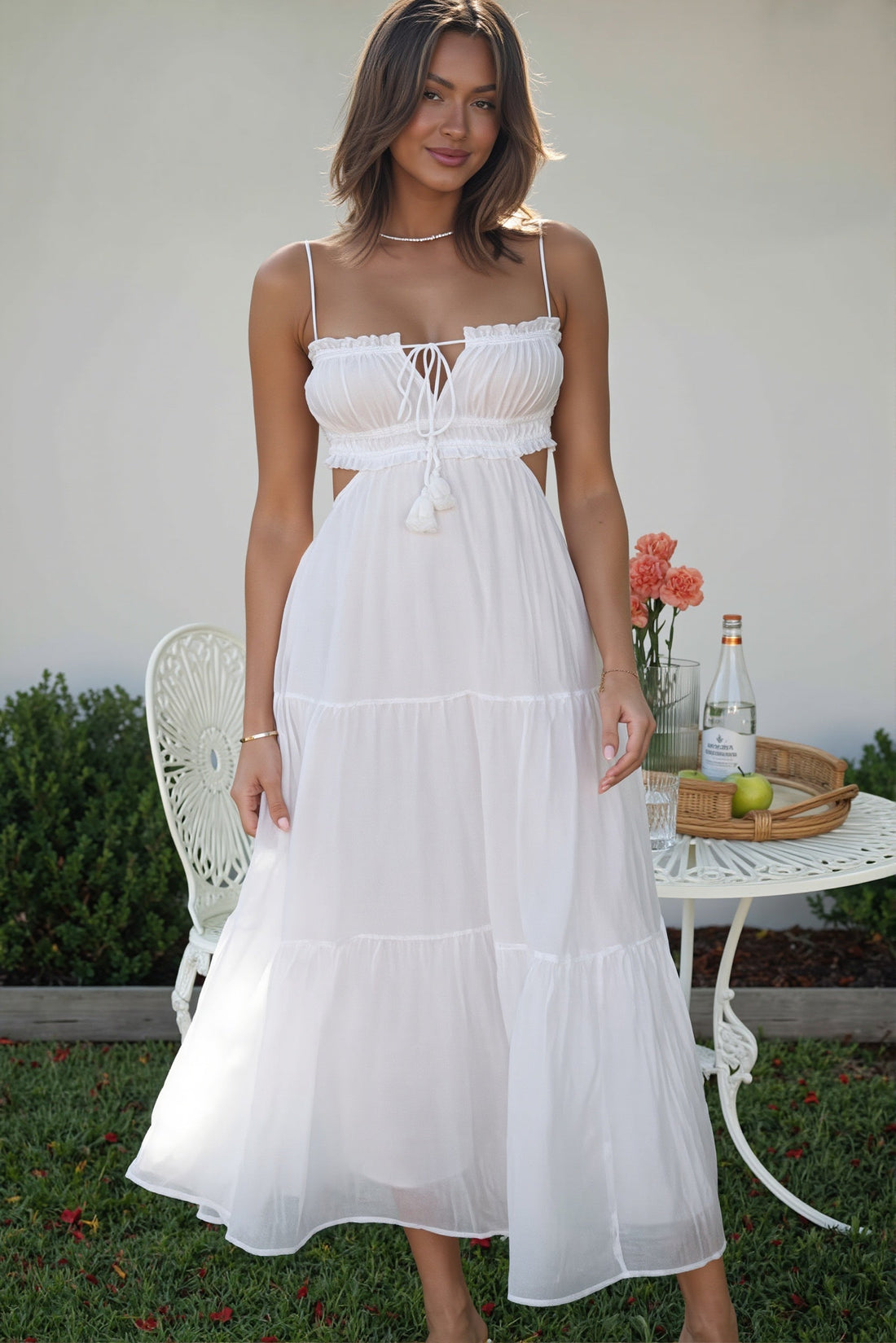 Calanthe Chiffon Maxi Dress