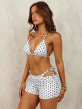 Jovienne Polka Dot Bikini Set