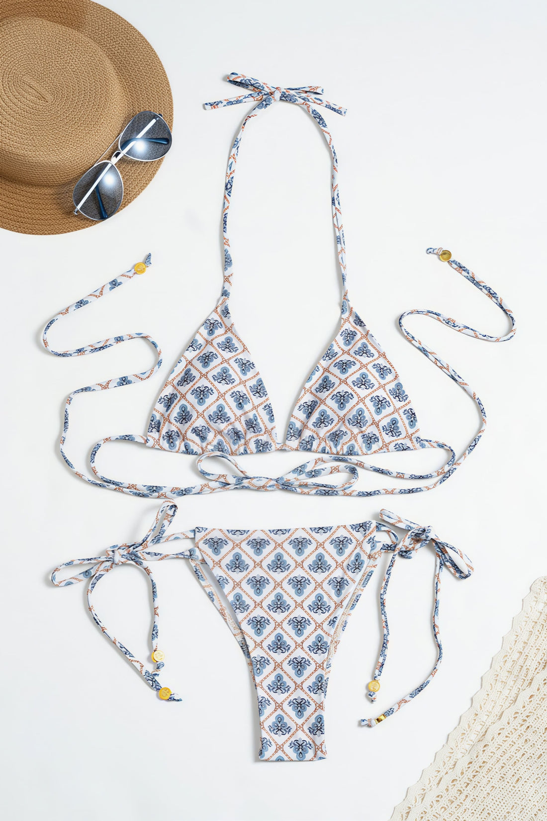 Valentine Checkered Bikini Set