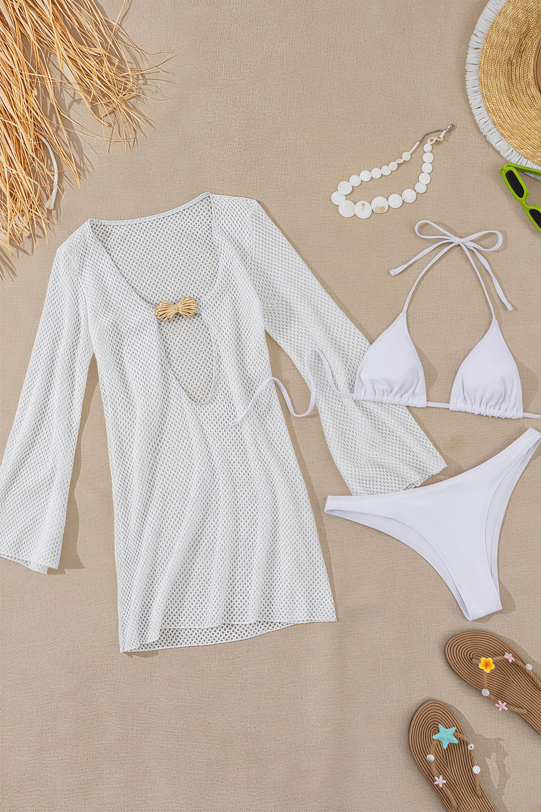 Zora Lace Three-Piece Swim Set
