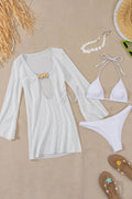 Zora Lace Three-Piece Swim Set