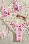 Ditsy Floral Sequin Sexy Bikini Set