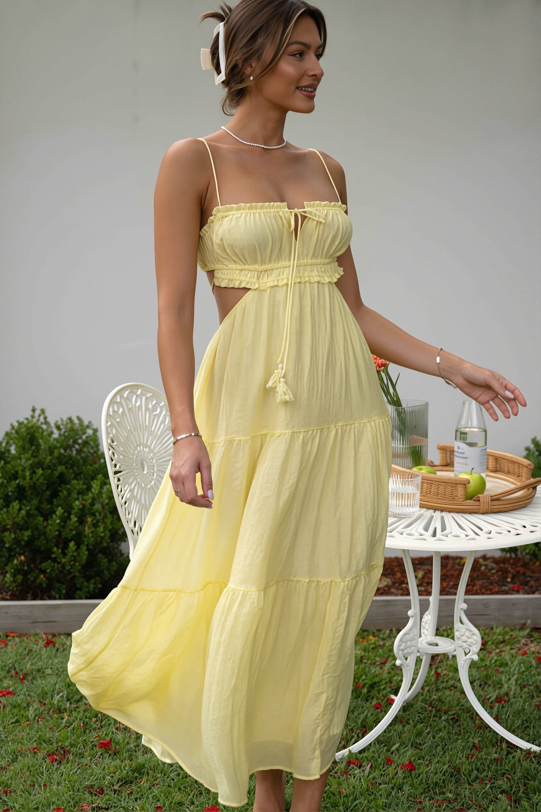 Calanthe Chiffon Maxi Dress